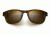 Maui Jim KA'A Point Sunglasses,Square,Chocolate Frame,Polarized HCL Bronze Lens H713-01B