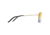 Maui Jim Kami Polarized Aviator Sunglasses, Gold w/ White Frame, Dual Mirror Gold To Silver Lens, Gold w/ White DGS778-05C