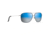 Maui Jim Kami Polarized Aviator Sunglasses, Silver w/ Navy Blue Frame, Dual Mirror Blue To Silver Lens, Silver w/ Navy Blue DBS778-06A