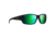 Maui Jim Local Kine Polarized Square Sunglasses, Soft Black w/ Dark Transparent Green &amp; Light Transparent Grey Frame, Maui Green Lens, Soft Black w/ Dark Transparent Green &amp; Light Trans GM810-27M