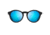 Maui Jim Pineapple Polarized Round Sunglasses, Black Matte Frame, Blue Hawaii Lens, Black Matte B784-2M