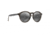 Maui Jim Pineapple Polarized Round Sunglasses, Slate Grey and Brown Stripe Frame, Neutral Grey Lens, Slate Grey and Brown Stripe 784-14D
