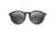 Maui Jim Pineapple Polarized Round Sunglasses, Slate Grey and Brown Stripe Frame, Neutral Grey Lens, Slate Grey and Brown Stripe 784-14D