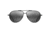 Maui Jim Shallows Polarized Aviator Sunglasses, Black Matte Frame, Neutral Grey Lens, Black Matte 543-2M