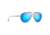 Maui Jim Shallows Polarized Aviator Sunglasses, Dove Grey Frame, Blue Hawaii Lens, Dove Grey B543-27A