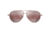 Maui Jim Shallows Polarized Aviator Sunglasses, Satin Brown Red Frame, Maui Rose Lens, Satin Brown Red R543-19A