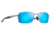 Maui Jim Shoal Sunglasses, Matte Silver Frame, Blue Hawaii Lens, Polarized, B797-17M
