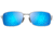 Maui Jim Shoal Sunglasses, Matte Silver Frame, Blue Hawaii Lens, Polarized, B797-17M