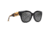 Maui Jim Siren Song Polarized Square Sunglasses - Women's, Black Gloss w/ Tokyo Tortoise Temples Frame, Neutral Grey Lens, Black Gloss w/ Tokyo Tortoise Temples GS801-02B
