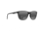 Maui Jim Sugar Cane Polarized Square Sunglasses, Black Gloss Frame, Neutral Grey Lens, Black Gloss 783-02