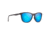 Maui Jim Sugar Cane Polarized Square Sunglasses, Transparent Grey Frame, Blue Hawaii Lens, Transparent Grey B783-11