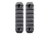 Maxim Defense Industries M-RAX - M-Slot Picatinny Rail - 2 Pack, Black, 2 - M-Slot, 3.145in, 1.54oz, MXM-47588
