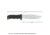 Maxpedition Fixed Blade, Black FRN, Lg Short Clip, Plain MXLSCP