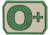 Maxpedition O+ POS Blood Type Patch, Arid BTOPA