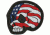 Maxpedition Stars and Stripes Skull Morale Patch,1.6x1.5in,Full Color STSKC