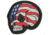 Maxpedition Stars and Stripes Skull Morale Patch,1.6x1.5in,Glow STSKZ