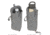 Maxpedition XBP Expandable Bottle Pouch, Gray, XBPGRY