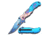 MC Masters Collection Folding Blade, 3.8in, Stainless Steel Blade, Copper Mermaid With Light Blue Tail On Aluminum Handle MC-A013LB