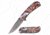 MC Masters Collection MC-A031CBR Spring Assisted Knife, 3.5in, 3CR13 Stainless Steel, Drop Point, Stonewashed Blade, Aluminum Handle, Brown, MC-A031CBR