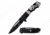 MC Masters Collection MC-A057P Spring Assisted Knife, 3.5in, 3CR13 Stainless Steel, Spear Point, Black Blade, Aluminum Handle w/ Punisher Printing, Black, MC-A057P