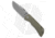 McNees Knives MAC2 Automatic Folding Knife, 3.00in, CPM MagnaCut, Drop Point Blade, Titanium, Green Handle, Frag Atomic, Green/Gray, 6.65 inch, BHQ-185560