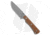 McNees Knives Ridge Runner Fixed Blade Knife, 3.70in, CPM 3V, Drop Point Blade, Micarta, Brown Handle, Brown/Gray, 8.20 inch, BHQ-205849