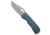 Mcnees McNees Knives Dixon Frame Lock Knife Blue Frag Titanium 3.75" Stonewash, Blue, CPM MagnaCut, adult, BHQ-235961