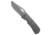 Mcnees McNees Knives Dixon Frame Lock Knife Stonewashed Shockwave Titanium 3.75" SW, Gray, CPM MagnaCut, adult, BHQ-235963