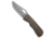 Mcnees McNees Knives Little Dixon Frame Lock Knife Fragged Bronze Ti 3.5" SW, Bronze, CPM MagnaCut, adult, BHQ-235980