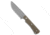 McNees Knives Ridge Runner Fixed Blade Knife, 3.70in, CPM 3V, Drop Point Blade, Micarta, Green Handle, Green/Gray, 8.20 inch, BHQ-205850
