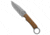 Mcnees McNees Knives Ringed Agent Fixed Blade Knife Coyote G-10 4.25" Stonewash, Tan, CPM-S90V, adult, BHQ-235989
