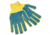 MCR Safety 7 Gauge Work GLove, DuPont Kevlar Outside/Cotton Inside, PVC Blocks 2 Sides, Regular Weight, Blue/Yellow, Small, 9363SMB