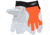 MCR Safety 906DPOM Mechanics Work Gloves, Rugged Grain Goatskin with Cowhide Double Palm, Reinforced Thumb Crotch, Spandex Back, White, Medium, 906DPOM