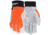 MCR Safety 906DPOM Mechanics Work Gloves, Rugged Grain Goatskin with Cowhide Double Palm, Reinforced Thumb Crotch, Spandex Back, White, Medium, 906DPOM