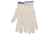 MCR Safety 9635M String Knit Work Gloves, 7 Gauge Regular Weight, Natural 60% Cotton 40% Polyester, Hemmed Cuff, Natural, Medium, 9635M