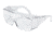 MCR Safety 98 Series XL Safety Glasses, Uncoated Lens, Larger Design for Over the Glass Use, 12 Pair Boxed, Clear, One Size, 9800XLB