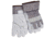 MCR Safety A Shoulder Leather Split Leather Palm Work Gloves, 2.5in Plasticized Safety Cuff, DuPont Kevlar Fiber Plaited Liner, Gray, Large, 1400KL