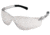 MCR Safety BearKat BK2 Series Safety Glasses, Soft Non-Slip Temple, I/O Clear Mirror Lens/Grey Frame, One Size, BK219