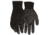 MCR Safety 13 Gauge Black Polyester Work Gloves w/PU Palm &amp; Fingertips, Black, Medium, B96699M