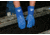 MCR Safety Blue Coat Series Flexible PVC Coated Work Gloves, Triple Dipped with Textured PVC, Seamless Knit Lining, 12in Length, Blue/White, Large, 6632L