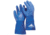 MCR Safety Blue Coat Series Flexible PVC Coated Work Gloves, Triple Dipped with Textured PVC, Seamless Knit Lining, 12in Length, Blue/White, Large, 6632L