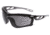 MCR Safety Checklite CL5 Series Safety Glasses, MAX6 Anti-Fog Lens, Removable Closed Cell Foam Gasket, Earplug Retaining Technology, Temples Hold Earplug Cord in Place, Gray, One Size, CL512PF