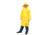 MCR Safety Classic Plus Series Waterproof Raincoat, .35mm PVC/Poly, Detachable Hood and Corduroy Collar, Yellow, S, 240CS