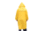 MCR Safety Classic Plus Series Waterproof Raincoat, .35mm PVC/Poly, Detachable Hood and Corduroy Collar, Yellow, S, 240CS