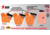 MCR Safety Cut Pro 13 Gauge Hypermax Hi-Visibility Orange Sleeves - Mens, 14in, 9214OVT