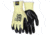 MCR Safety Cut Pro 15 Gauge Stretch Kevlar Shell Cut Resistant Work Gloves, Textured Nitrile Coated Palm and Fingertips, Black/Yellow, XX - Large, 9693XXL