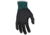 MCR Safety Cut Pro 18 Gauge Hypermax Shell Cut, Abrasion and Puncture Resistant Work Gloves, Nitrile Foam Coated Palm and Fingertips, Black/Green, Large, 96782L