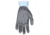 MCR Safety Cut Pro 18 Gauge Hypermax Shell Cut, Abrasion and Puncture Resistant Work Gloves, Nitrile Foam Coated Palm and Fingertips, Gray/Blue, X - Small, 92718NFXS