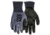 MCR Safety Cut Pro 18 Gauge Hypermax Shell Cut, Abrasion and Puncture Resistant Work Gloves, PU Coated Palm and Fingertips, Black/Blue, XX - Large, 92738PUXXL