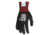MCR Safety Cut Pro Cut Resistant Work Gloves, 18 Gauge Dyneema Diamond Technology, Sandy Nitrile Foam Coated Palm and Fingertips, Black, X - Large, 90780XL